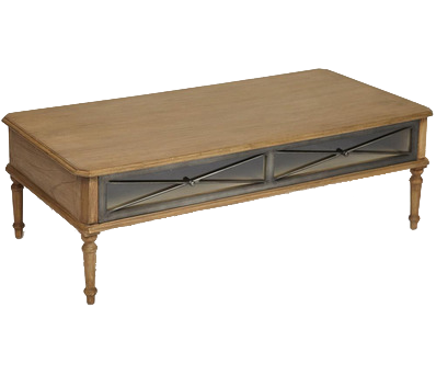 Столик кофейный Secret De Maison AURORA ( mod. TAB 18-17) красное дерево/металл, 135х70х45см, античный дуб (13028)