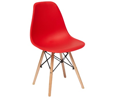 Стул CINDY (EAMES) (mod. 001) / 1 шт. в упаковке дерево бук/металл/сиденье пластик, 51x46x82.5см, white (белый) (10698,14211)