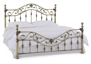Кровать металлическая CHARLOTTE 180*200 см (King bed), цвет: Античная медь (Antique Brass)