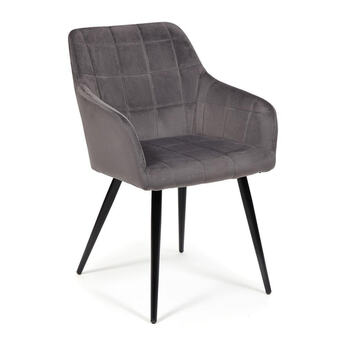 Кресло BEATA (mod. 8266) / 1 шт. в упаковке металл/ткань, 56х60х82 см, серый (G-062-40)/черный