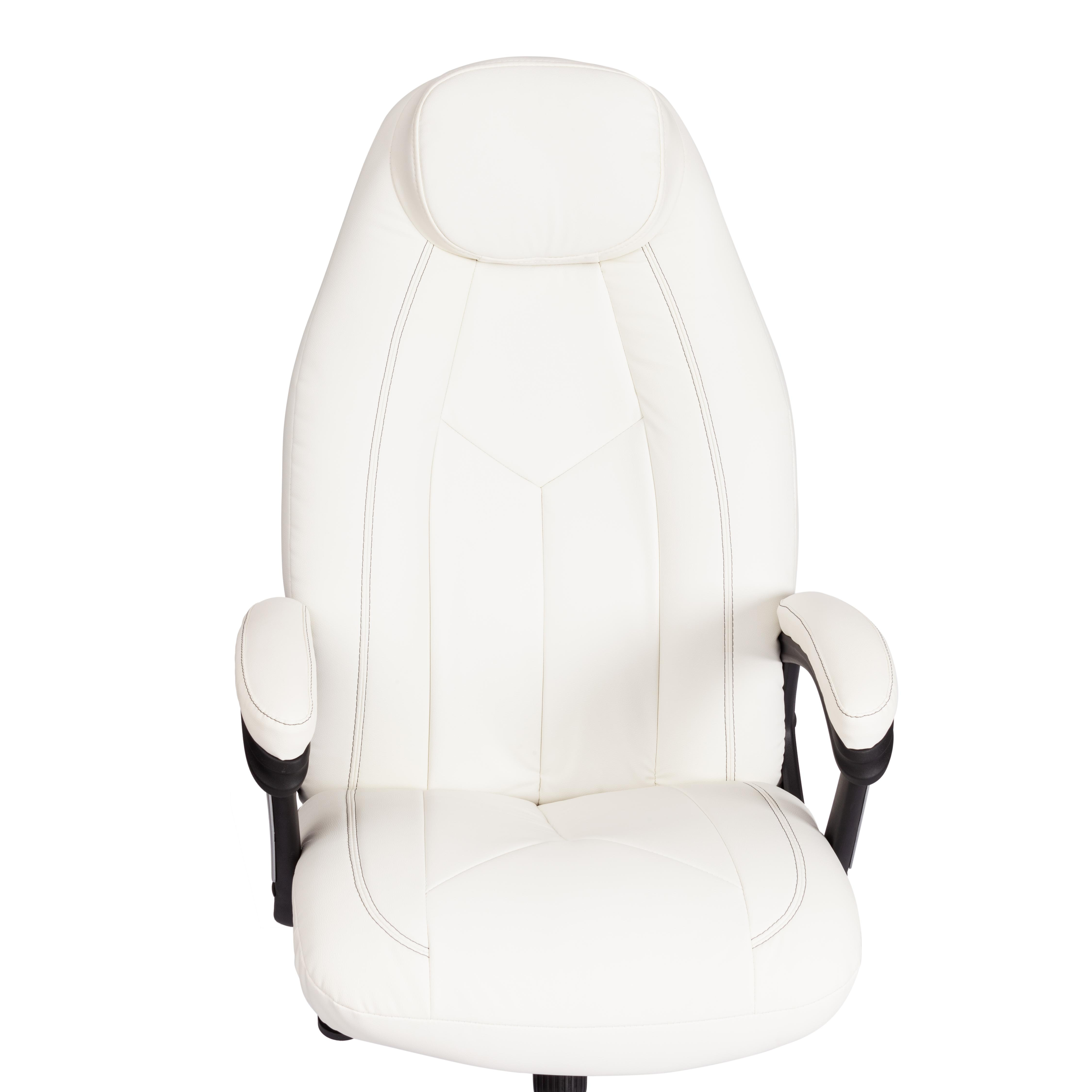 Кресло BOSS Lux кож/зам, белый, 36-01
