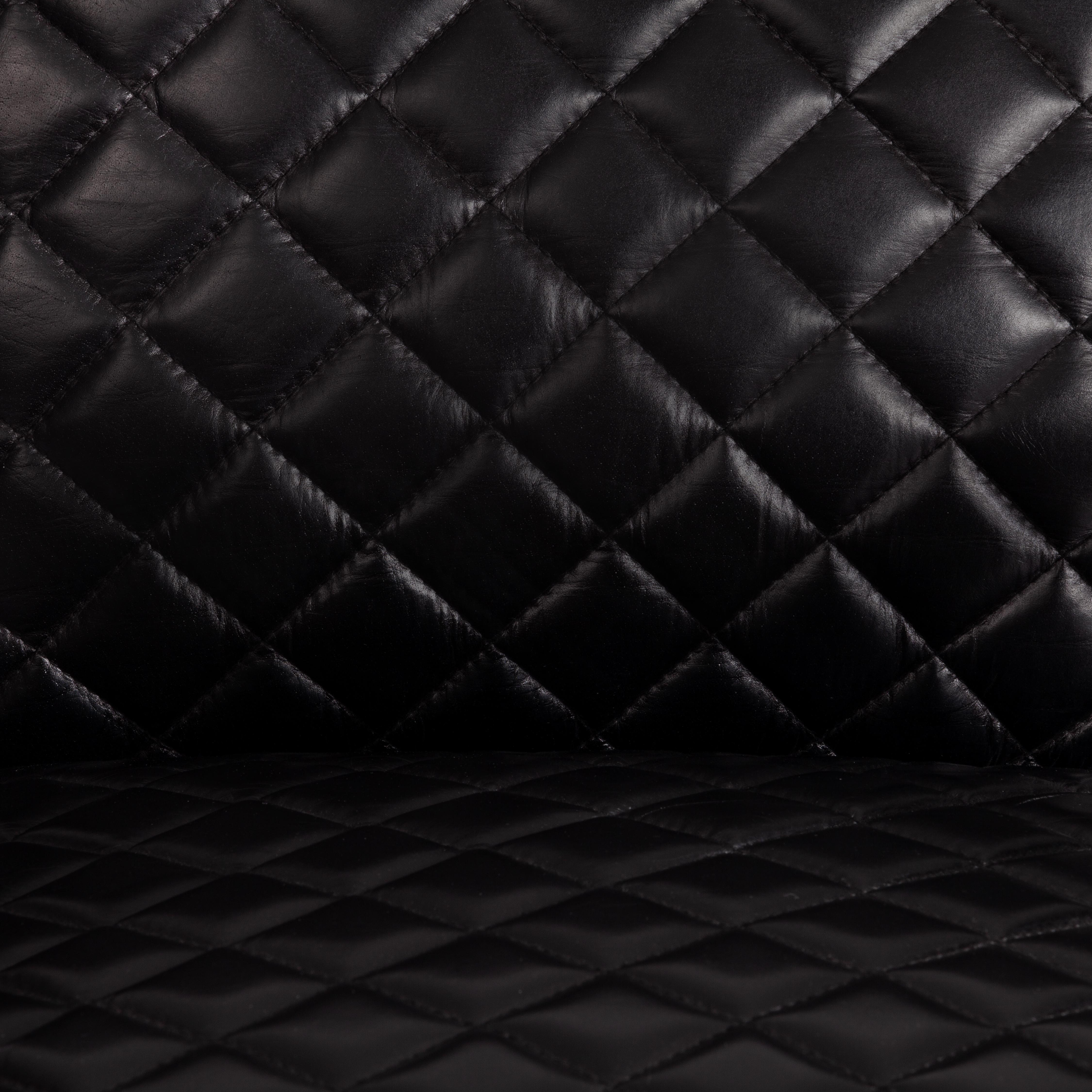 Кресло Secret De Maison STITCH (mod. 2866) металл, кожа буйвола, 63 x 71 x 78 см (67 x 80 x 70 см), черный