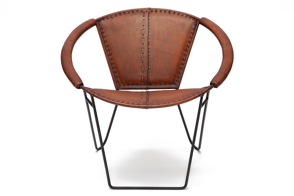 Кресло Secret De Maison NEMO ( mod. M-3240 ) кожа буйвола / металл, 71,5х79х70см, коричневый
