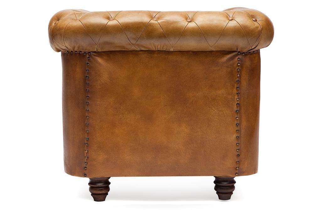 Кресло Secret De Maison CHESTER ( mod. 1157B ) кожа буйвола, 73х90х80см, Античный светлый